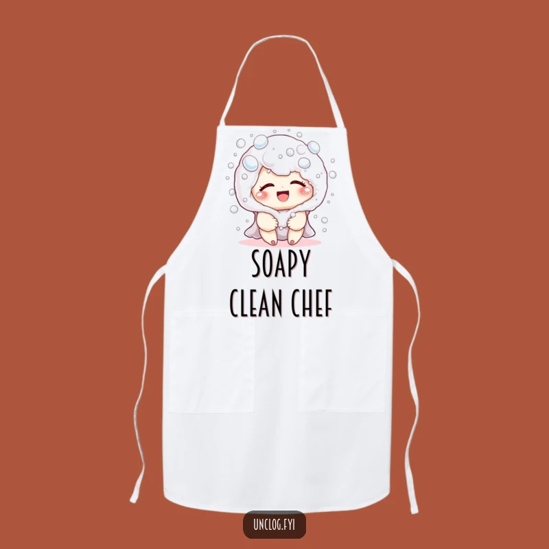 Funny Bubble Character Apron - Giggle-Filled Kitchen Fun, Adorable Chef Gift!