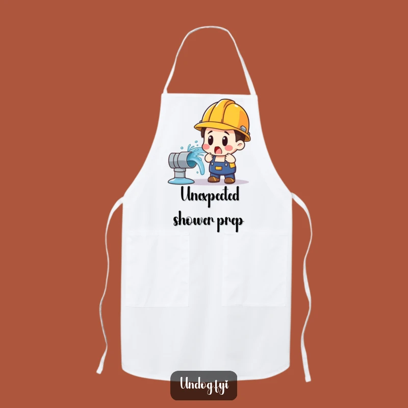 Funny Plumber Apron: Water Pipe Surprise, Protect Your Clothes with Humor, Great Gift!