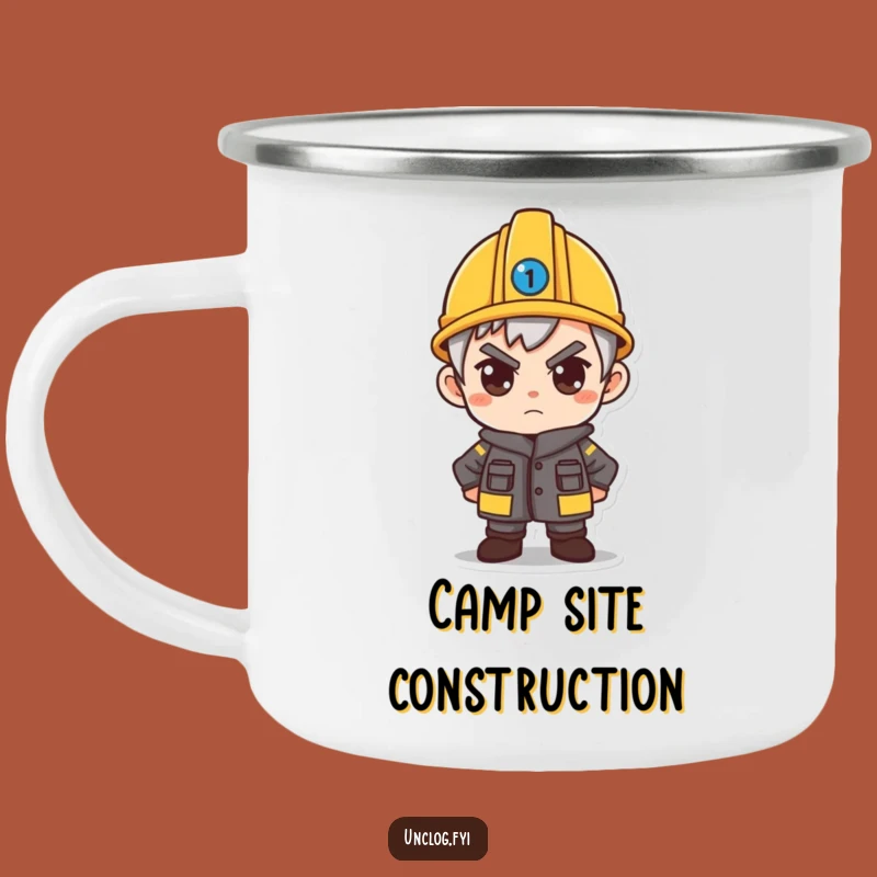 Funny Determined Hard Hat Camping Mug: Ready For Adventure - Outdoors