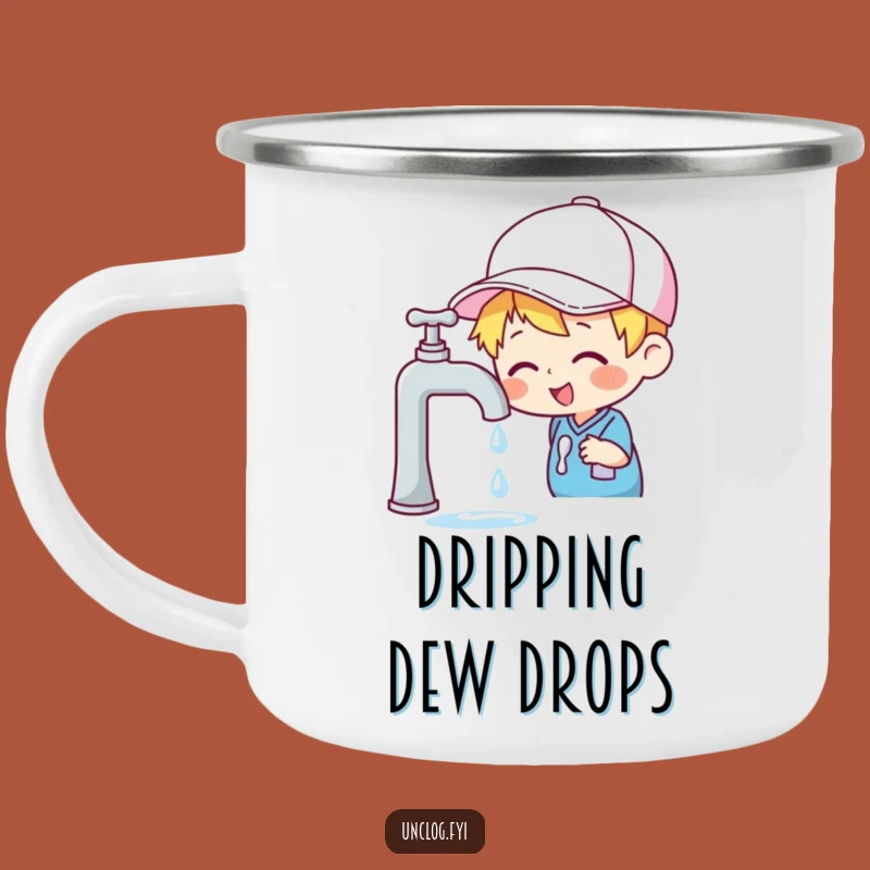 Funny Faucet Camping Mug - Durable & Amusing for Outdoor Observations