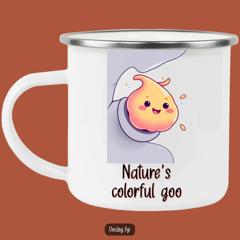 Funny Goo Blob Camping Mug: Colorful Adventures, Perfect Humorous Gift
