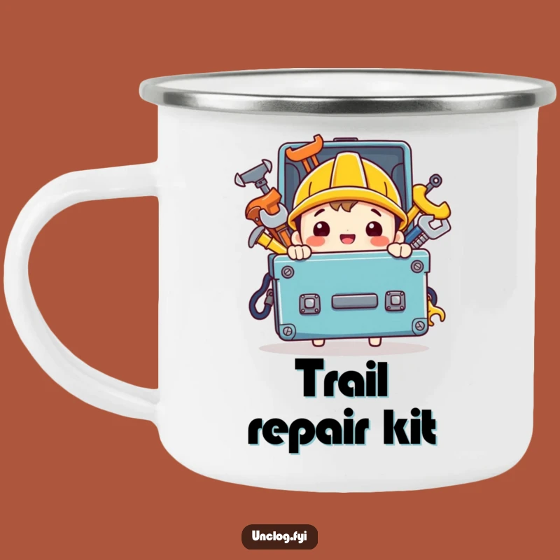 Funny Handy Character Camping Mug: Toolbox Outdoor Gift