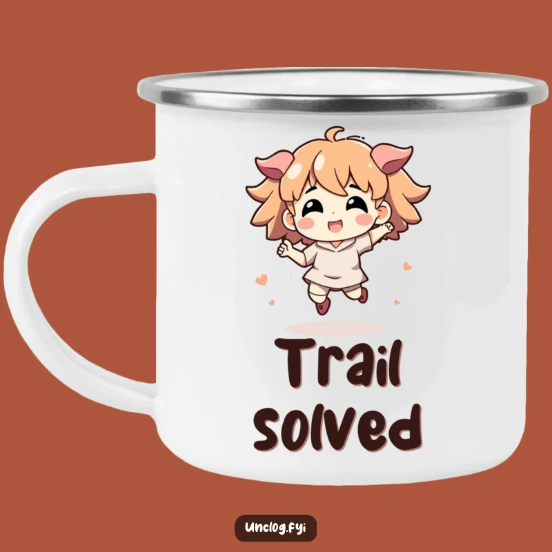 Funny Trailblazer Mug: Energetic Character's Campfire Solution Gift