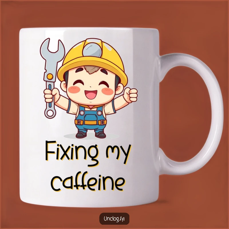 Funny Mechanic Mug - Proud Wrench Holder, Perfect Gift for DIY Enthusiasts and Fixers