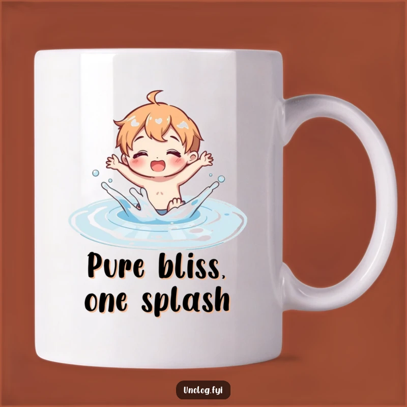 Funny Puddle Splash Mug: Joyful Clean Water Fun, Perfect Gift for Playful Souls