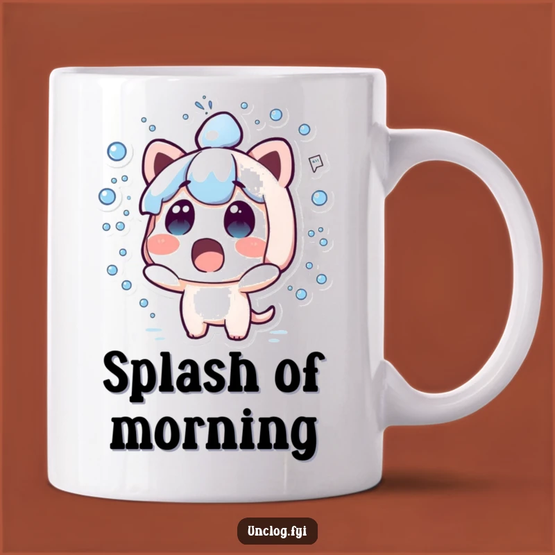 Funny Kawaii Surprise Mug - Cute Splashing Character Gift