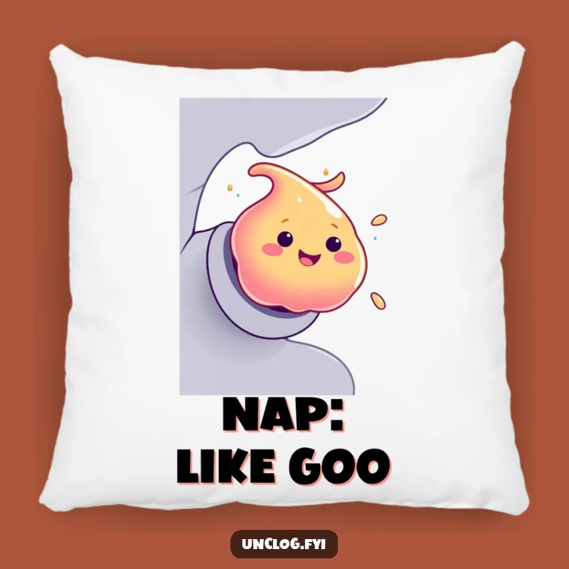 Funny Goo Blob Pillow: Cozy Color Comfort, Perfect Humorous Gift