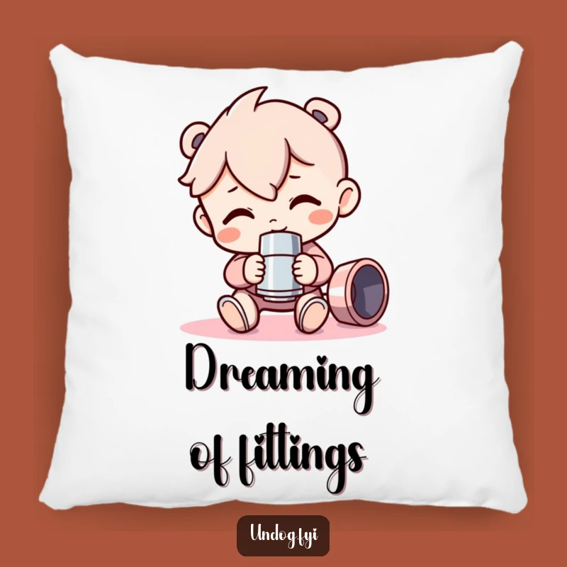 Funny Pipe Enthusiast Pillow: Cozy Up with Tool Humor