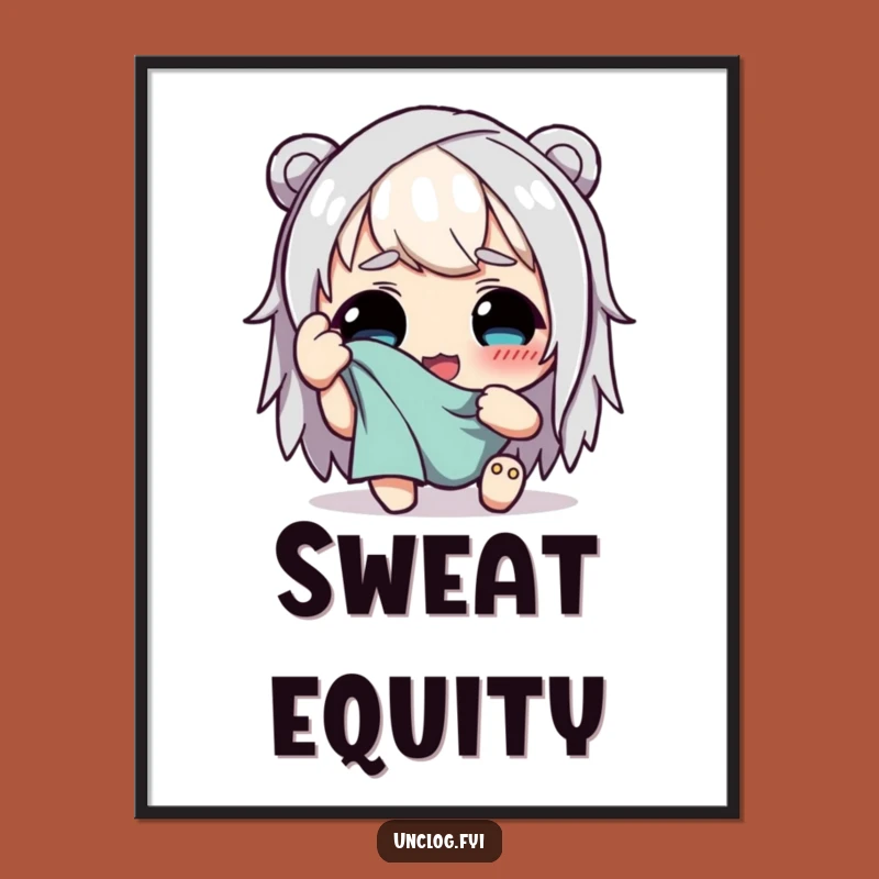 Funny Hard Work Digital Print - Relief Art, Instant Funny Gift