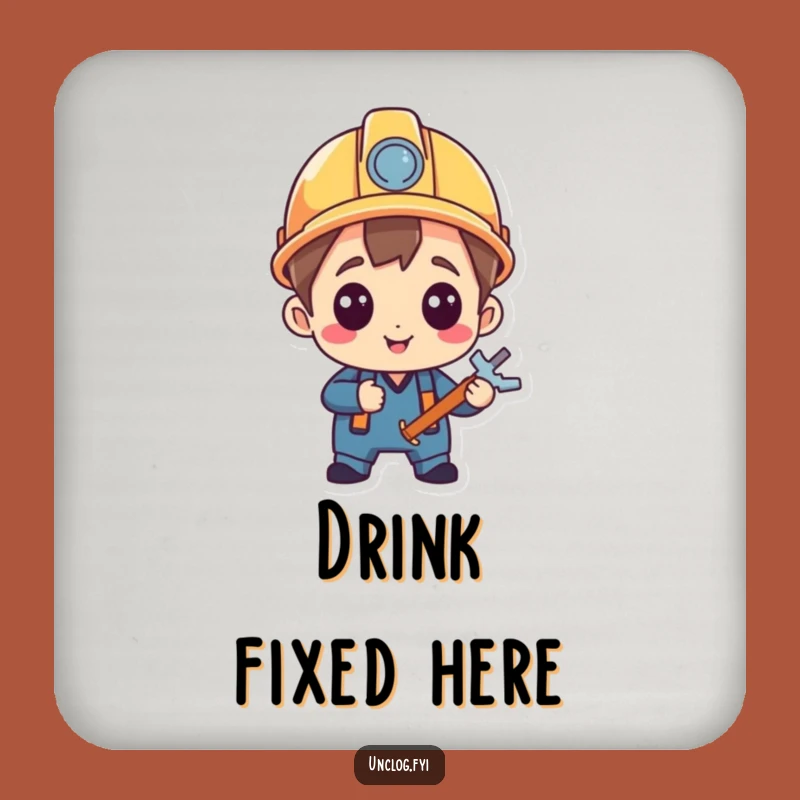 Funny Fixer Character Coasters: Protect Surfaces with Humorous Pride