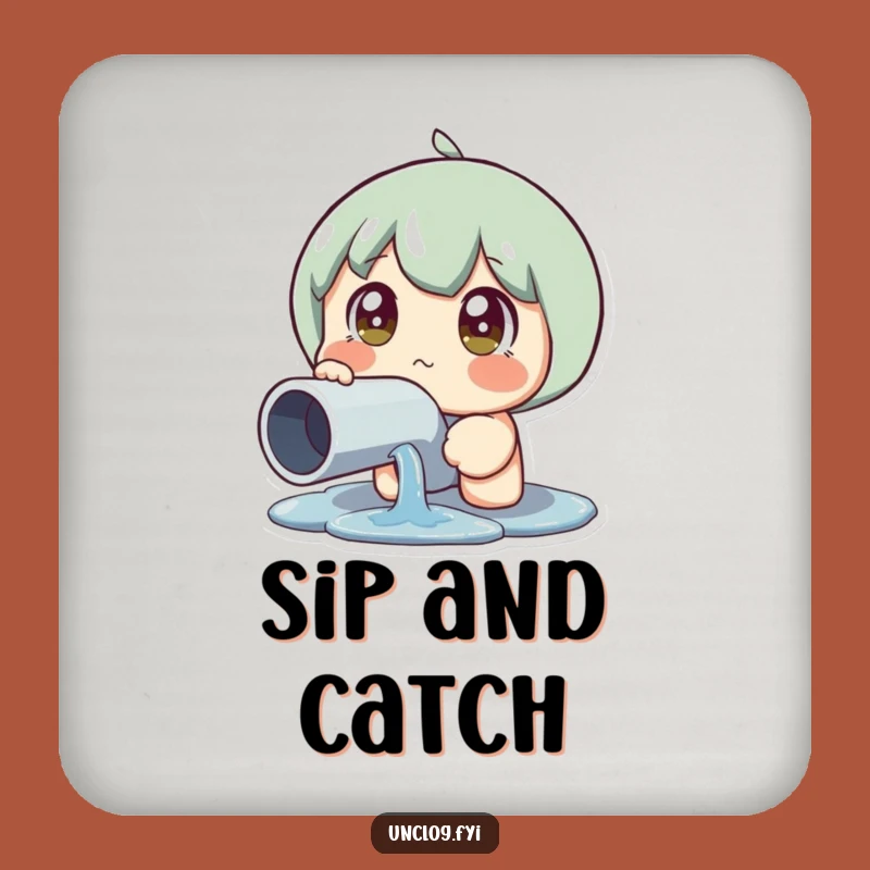 Funny Leaky Pipe Reaction Coaster: Protect Surfaces with Shocked Style