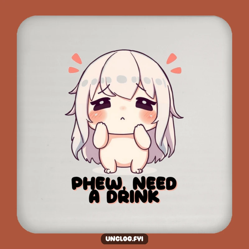 Funny Relief Coaster - Sweatbrow Protection, Ideal Funny Gift