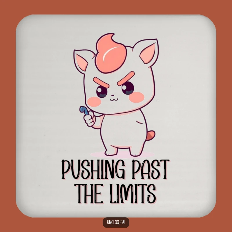 Funny Kawaii Plunger Coaster: Determined Character, Protect Surfaces