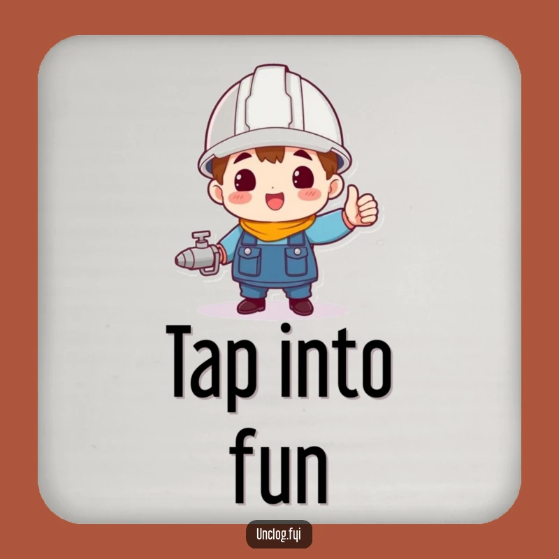 Funny Hard Hat Hero Coaster Set: Protect Surfaces with Triumph Humor