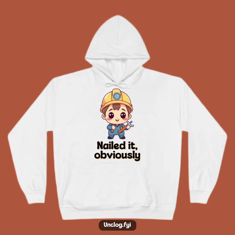 Funny Fixer Character Hoodie: Cozy Comfort for Accomplished Handypeople