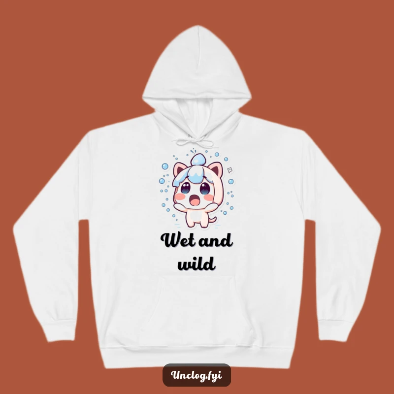Funny Kawaii Water Spray Hoodie - Cozy Surprise Character Gift
