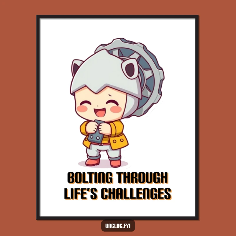 Free Printable Wall Art: Diligent Character Bolt Downloadable Decor