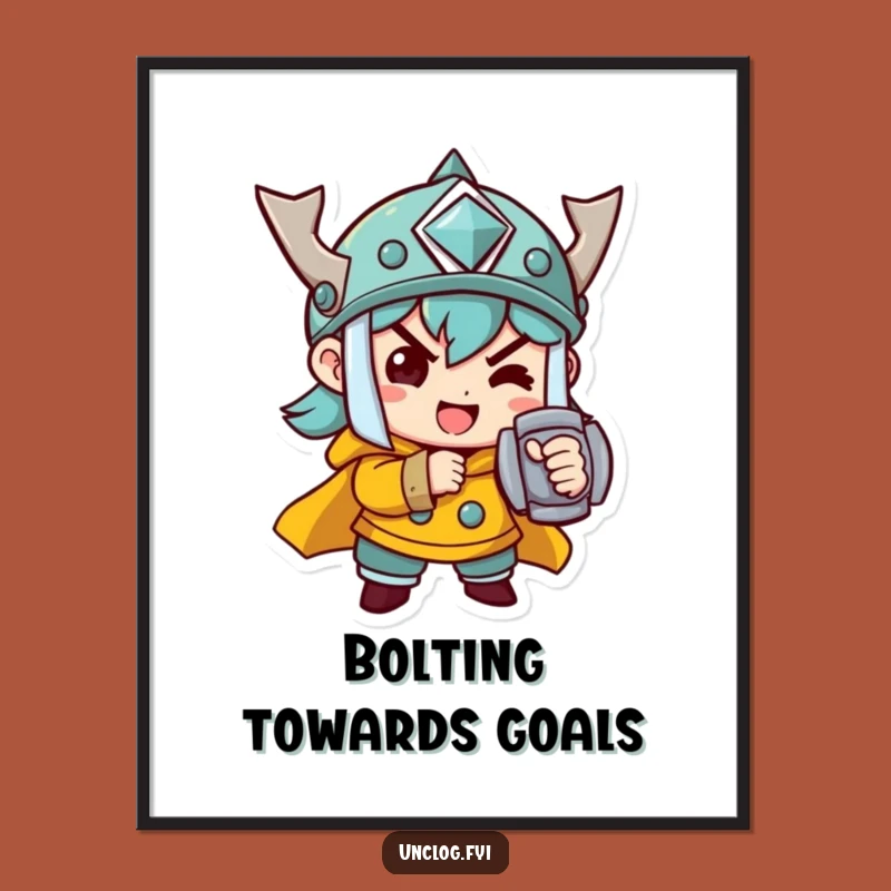 Free Printable Wall Art: Determined Fixer - Funny Downloadable Motivational Decor