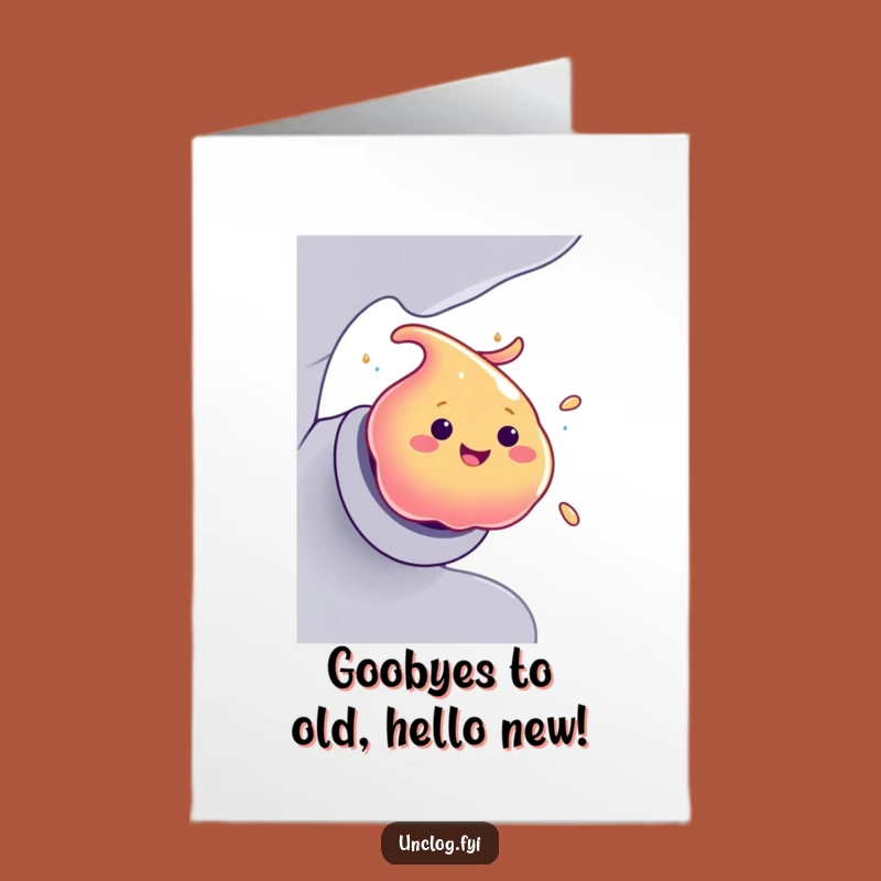Free Printable Birthday Card: Goo's Escape! Funny Downloadable Gift