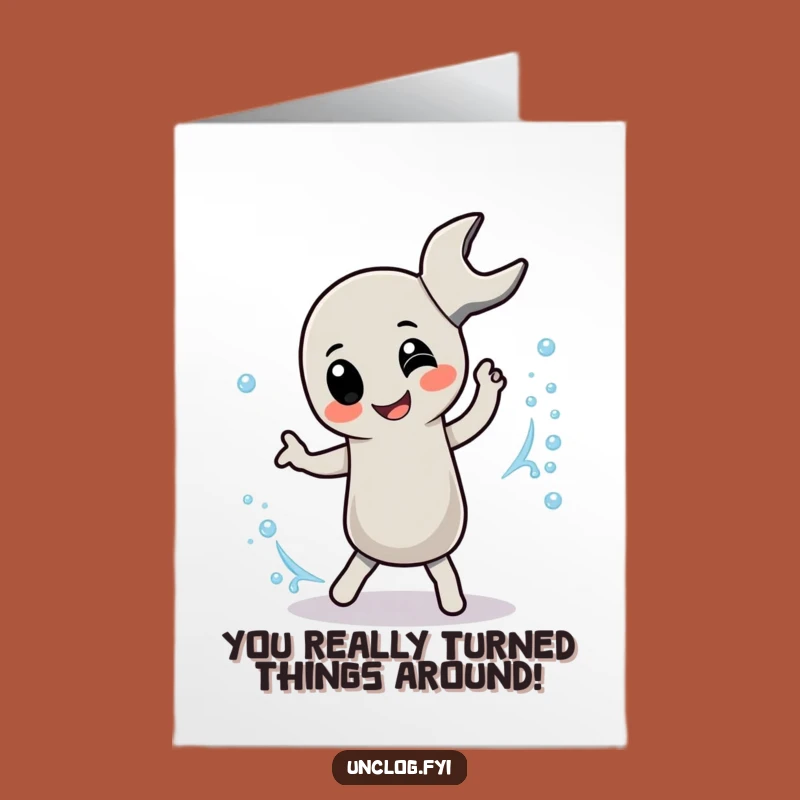 Free Printable Congrats Card: Wrench's Celebration! Humorous Downloadable Gift