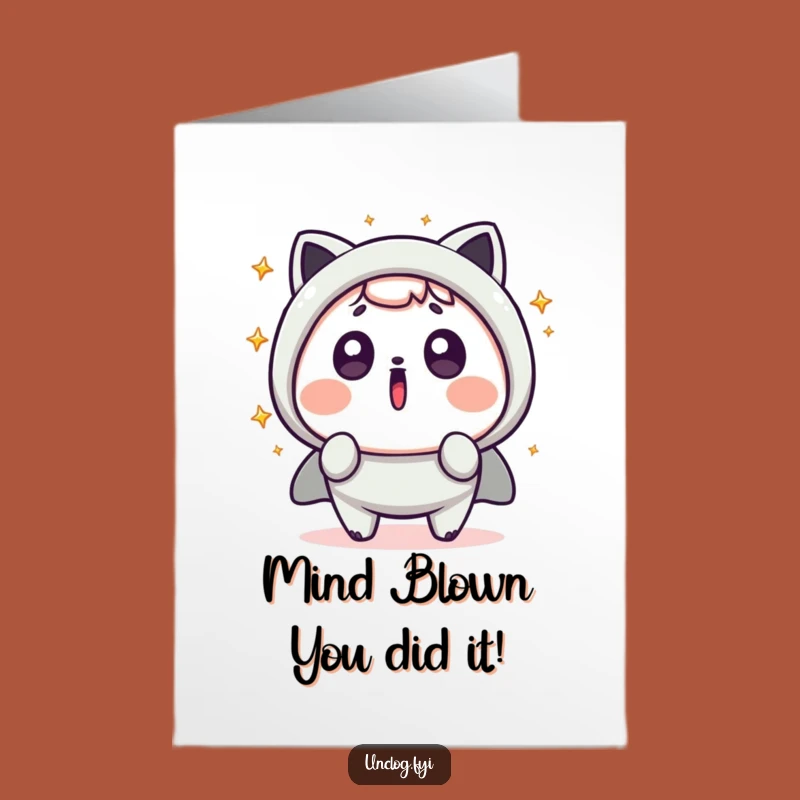 Free Printable Kawaii Surprise Congrats Card - Funny Downloadable Gift for Big News