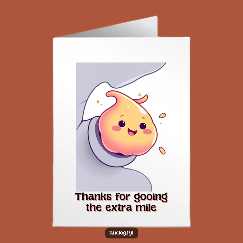 Free Printable Thank You Card: Goo's Farewell! Humorous Downloadable Gift