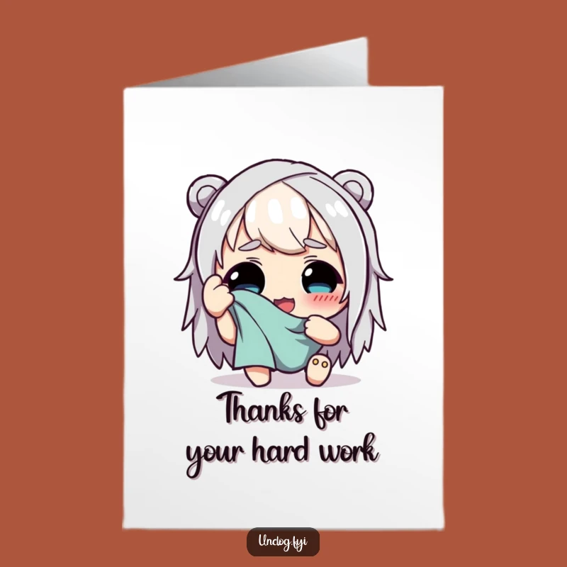 Free Printable Thanks for the Effort Card: Funny Character's Gratitude Gift!