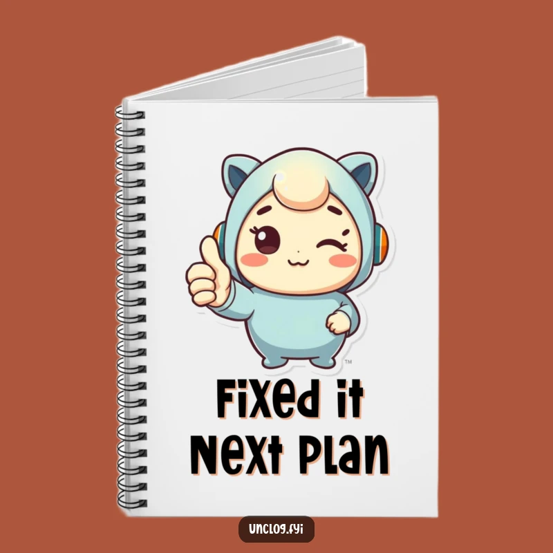 Funny Thumbs Up Fix Notebook: Cute Character Journal, Perfect for Jotting Notes!