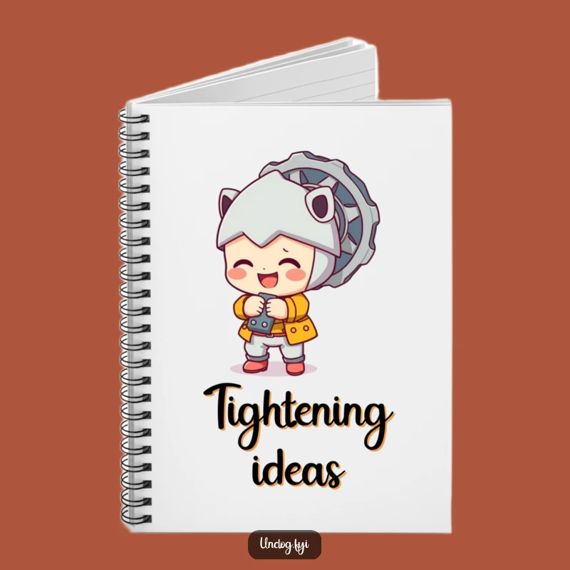 Funny Character Bolt Tightening Notebook: Jot Down Your Ideas with This Cute Journal