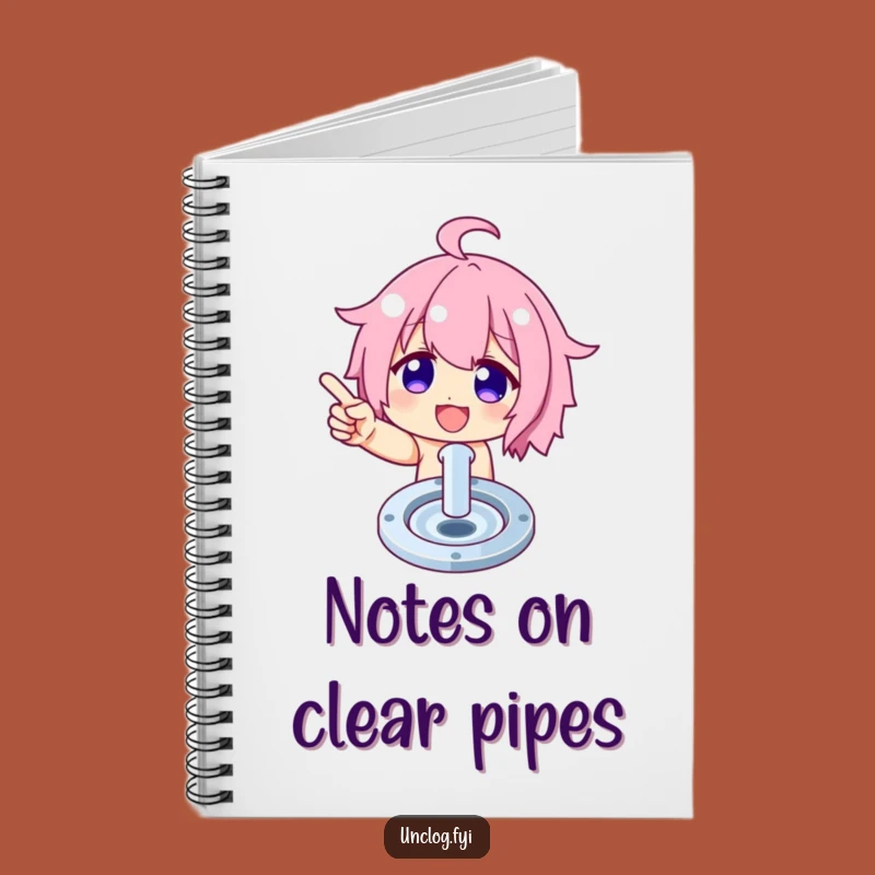 Funny Cleaning Notebook: Proudly Clean Drain - Jot Down Tidy Ideas