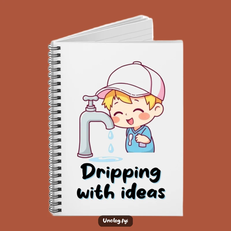 Funny Faucet Notebook - Cheerful Inspector Journal for Notes
