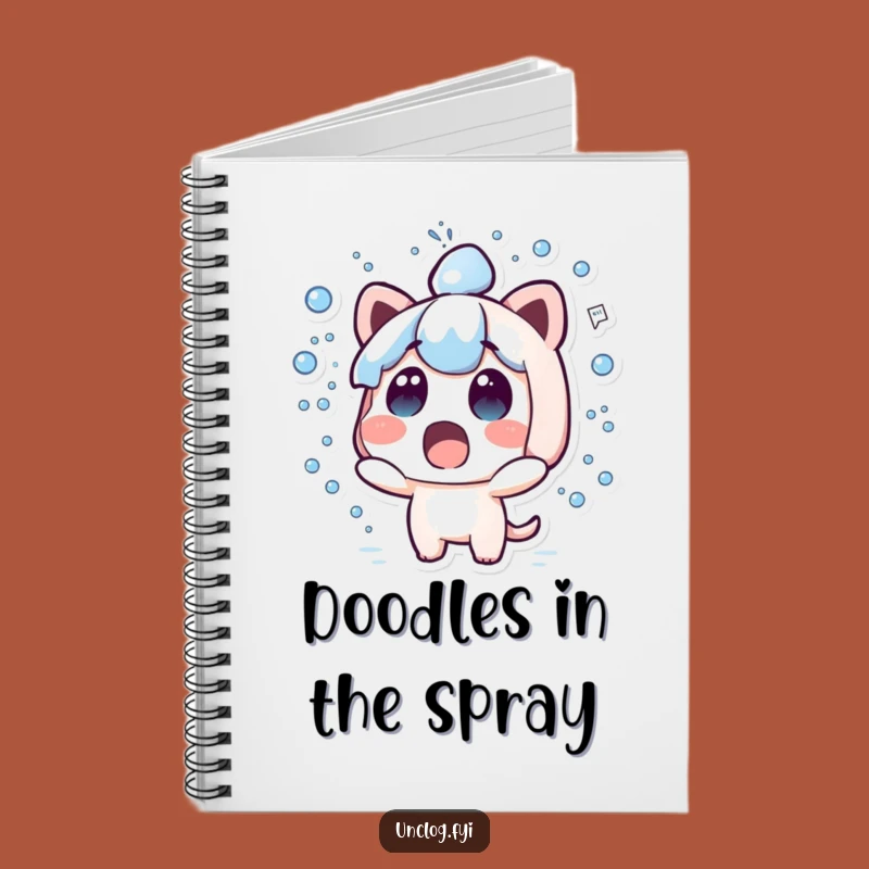 Funny Kawaii Splash Notebook - Hilarious Surprise Journal Gift