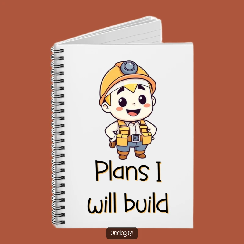 Funny Plumber Notebook: Confident Character with Tool Belt, Jot Down Ideas