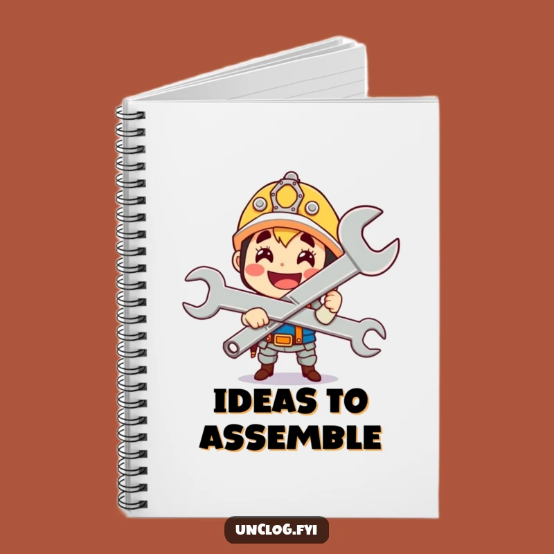 Funny Wrench Master Notebook: Jot Down Projects with This Proud Character