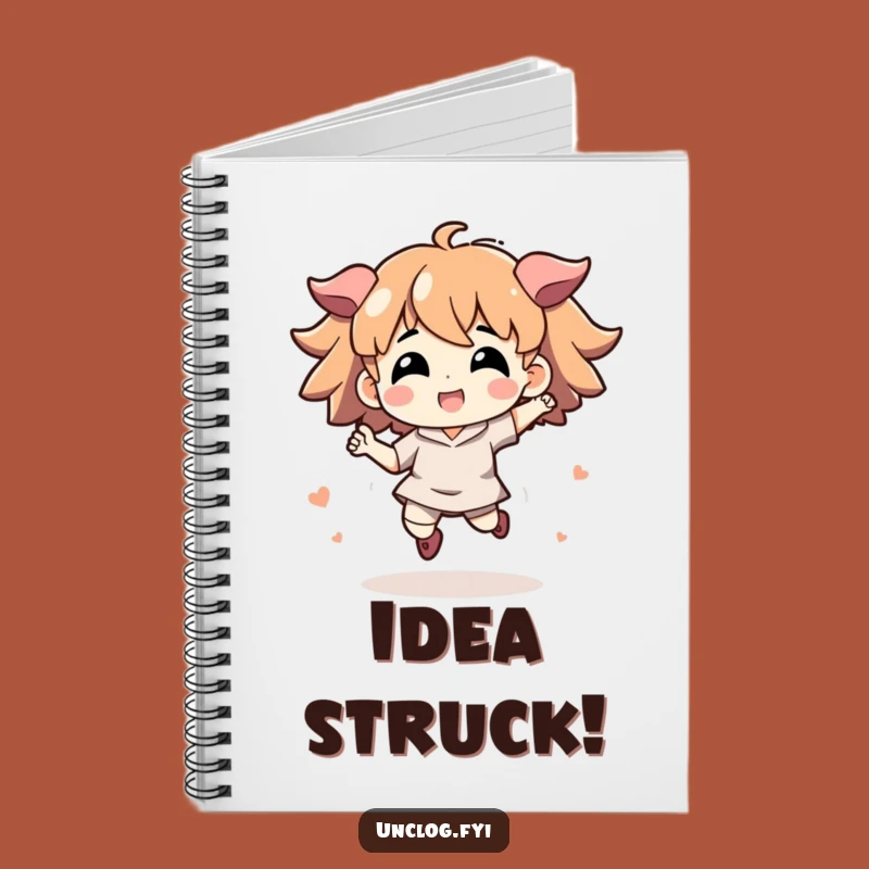 Funny Idea Journal: Energetic Character's Solution-Focused Notebook Gift