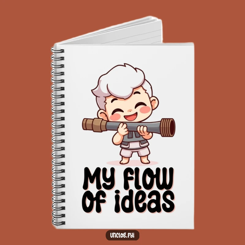 Funny Plumber's Notebook: Happy Character's Pipe Fixing Diary, Ideal Funny Gift for Notes