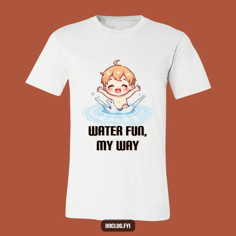 Funny Puddle Splash T-Shirt: Joyful Clean Water Adventure, Ideal Funny Gift