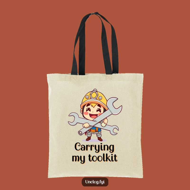 Funny Wrench Master Tote Bag: Carry Your Tools with Pride and Humor