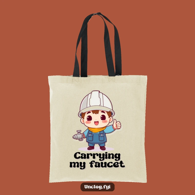 Funny Hard Hat Hero Tote Bag: Carry Your Success with This Project Bag